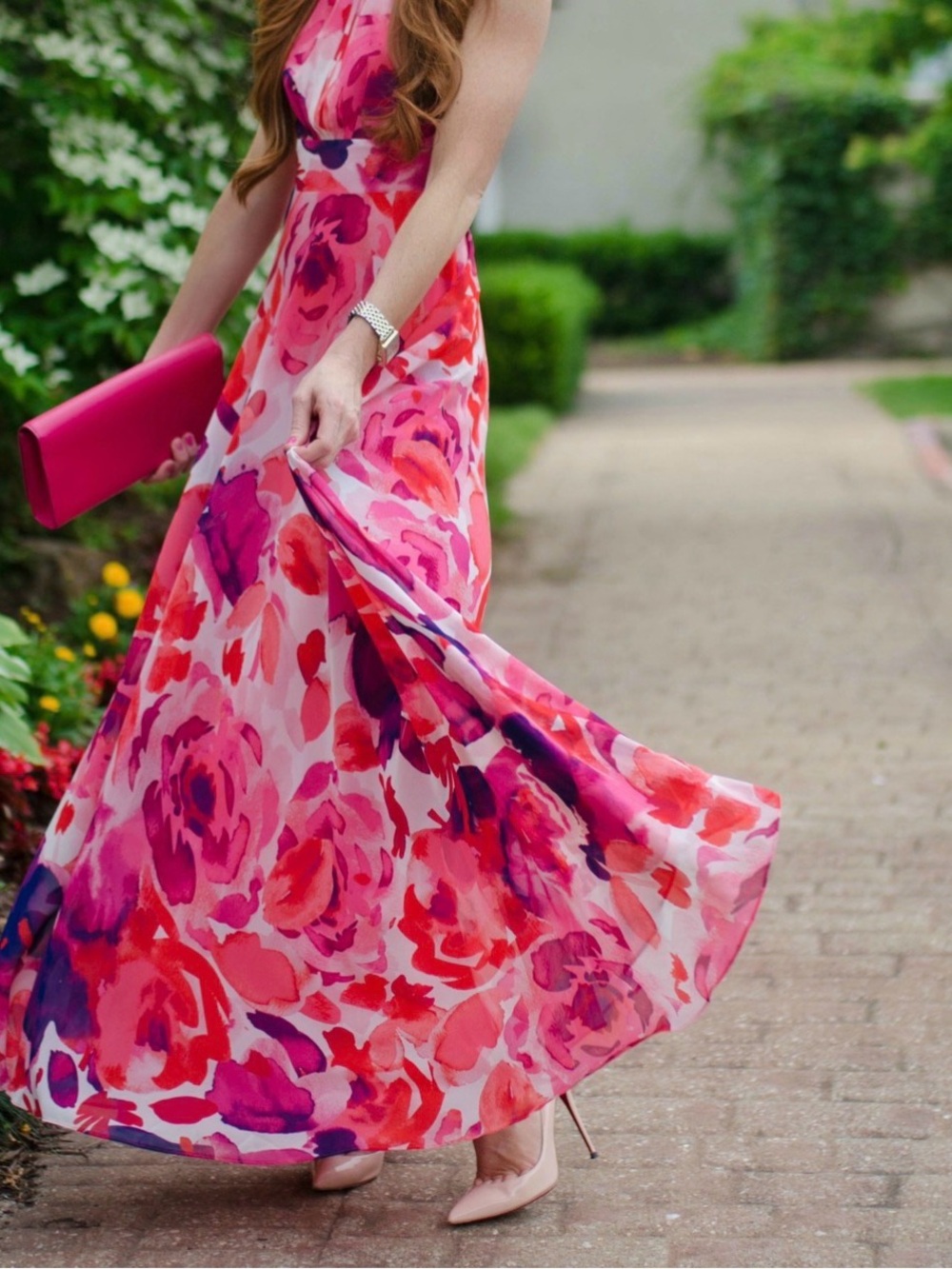 Eliza J Coral Pink Dress
